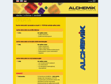 Tablet Screenshot of alchemik.tworzywa.com.pl